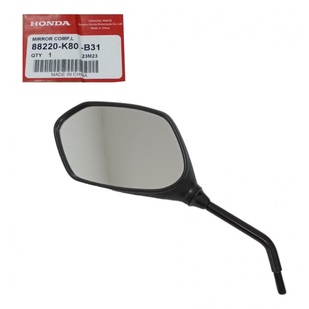 Espelho Retrovisor Lado Esquerdo Moto Elite 125 2019 2020 2021 2022 2023 2024 Original Honda
