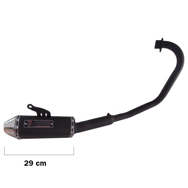 Escapamento Escape Esportivo Titan 160 Fan 160 2015/Ed F1 Tri Oval Mini ( Curto ) Fortuna - Preto