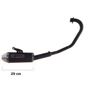 Escapamento Escape Esportivo Titan 160 Fan 160 2015/Ed F1 Tri Oval Mini ( Curto ) Fortuna - Preto