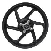 Roda Liga Leve Rodão Magnésio Moto Honda POP 100 Pop100 Pop 110 Pop110 (Freio Tambor) 6 Palitos Preta - Scud