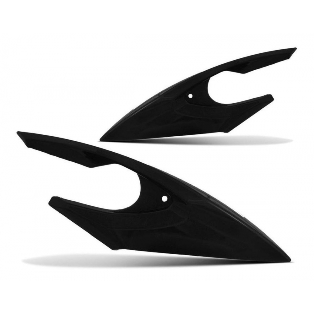 Carenagem Bananinha Lateral Farol Fazer 150 2014 2015 16 2017 2018 2019 2020 2021 2022 Mod Original - Preta