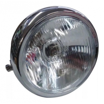 Farol Bloco Óptico Completo Suzuki Intruder 125 Mod Original Cromado