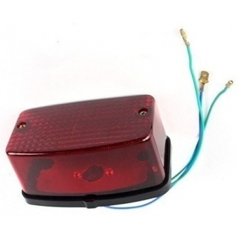 Lanterna Luz Freio Traseira Moto Cg Today Titan 125 até 1999 Xlr 250 Xl 250 Xlx 250 Mod Original Vermelha