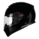 Capacete Moto Fechado Bieffe b12 b 12 Solid Classic Esportivo C/ Selo Inmetro Lançamento - Preto Brilho