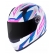 Capacete Moto Feminino Fechado Ls2 Ff358 Classic Draze Branco Rosa C/ Selo Inmetro Lançamento