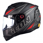 Capacete Moto Peels Icon 23 Fast Esportivo Preto Vermelho Fosco Masculino Feminino C/ Selo Inmetro - Preto / Vermelho
