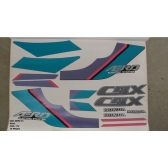 Kit Adesivos Faixa Cbx 150 Aero 91 Moto Azul Jogo Adesivo