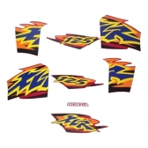 Kit Adesivos Faixas Moto Xlr 125 2000 Vermelha Jogo Adesivo Jotaesse