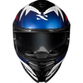 Capacete Moto Esportivo Fechado Norisk Strada 2 St Branco Azul Vermelho C/ Óculos Interno Lançamento