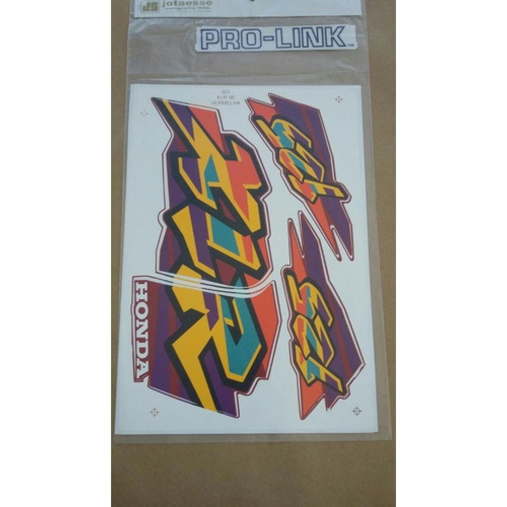 Kit Adesivos Faixa Xlr125 Xlr 125 98 Vermelha Jogo Adesivo