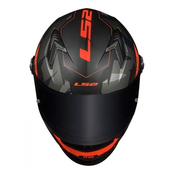 Capacete Moto Fechado Ls2 Ff358 Classic Tank Camuflado Preto Esportivo C/ Selo Inmetro Masculino Feminino
