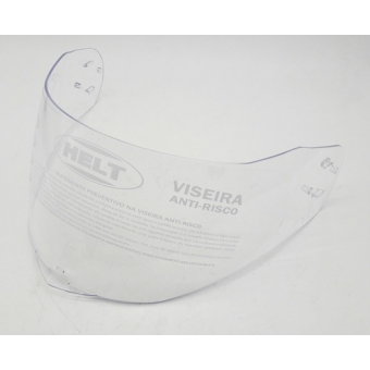Viseira Cristal Incolor Capacete Robocop Helt Hippo Glass Spirit Freedom Original