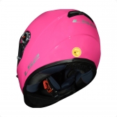Capacete Moto Feminino Fechado Ls2 Ff358 Classic Monocolor Pink Rosa Penelope C/ Selo Inmetro