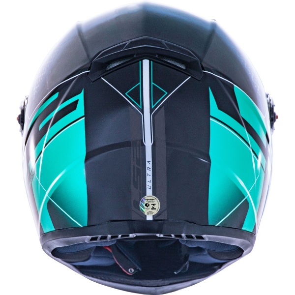 Capacete Moto Ls2 Ff358 Ultra Esportivo Fechado Preto Verde C/ Selo Inmetro Lançamento