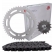 Kit Relação Transmissão Moto Titan 160 Fan 160 Start 160 Aço 10415 ( Corrente Com Retentor / Coroa / Pinhão ) - Scud