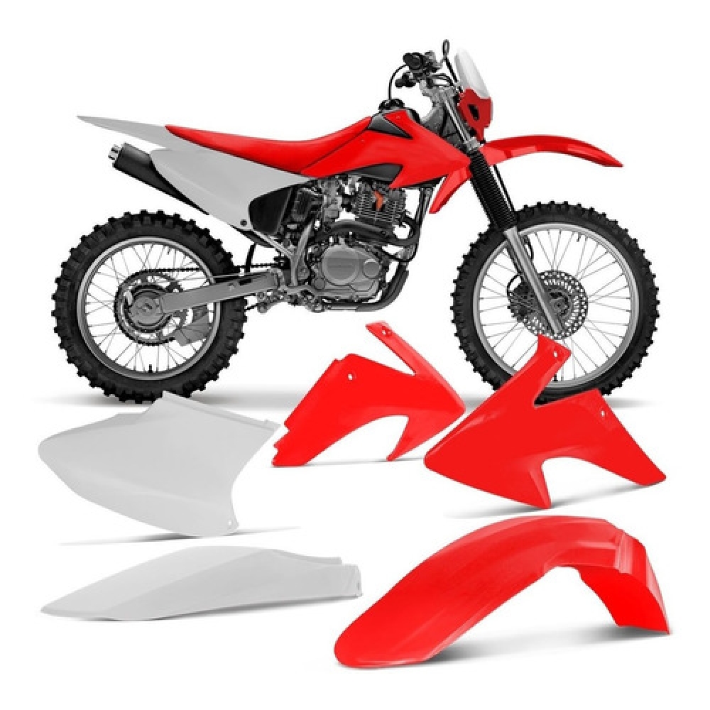 Kit Plásticos Roupa Crf 230 2008 A 2014 Conjunto Carenagem