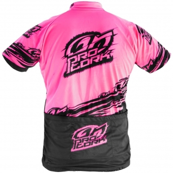 Camisa Camiseta Feminina Ciclismo Blusa Bike Line Rosa Preta