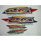Kit Adesivos Faixa Titan 125 1999 Verde Cg 125 Jogo Adesivo