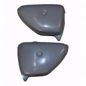 Par De Tampa Lateral Moto Cg 125 1977 1978 1979 1980 1981 1982 Cg Bolinha Carenagem S/ Pintura - Paramotos