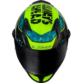 Capacete Moto LS2 FF358 Pro Classsic Striker Azul C/ Spoiler Masculino Feminino Lançamento
