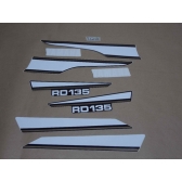 Kit Adesivos Faixa Rd 135 Preta 1987 ( Jogo Adesivo )