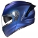 Capacete Moto Robocop Escamoteável Norisk Force 2 Blue Azul Fosco Articulado C/ Óculos E Selo Inmetro