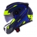 Capacete Moto Robocop Escamoteável Norisk Route FF345 Speedmax Articulado C/ Óculos E Selo Inmetro - Azul Amarelo Fosco