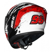 Capacete Moto Norisk Flow Moto Gp 96 Daytona Branco C/ Spoiler + Viseira Colorida Extra Lançamento