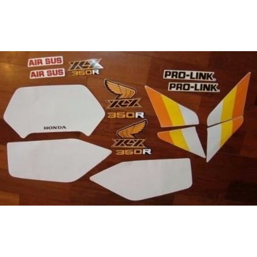 Kit Adesivos Faixa Xlx 350 1987 Preta Jogo Adesivo