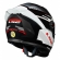 Capacete Moto Fechado LS2 FF358 Classsic S Digital Striker C/ Spoiler Masculino Feminino Lançamento - Branco Preto