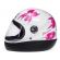 Capacete Feminino Taurus San Marino Formula 1R C/ Flor Femme Modelo Novo - Branco