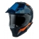 Capacete Moto Bieffe B-Trail Big Trail Xre Frontier Azul Laranja C/ Óculos Sol Lançamento