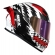 Capacete Moto Norisk Flow Moto Gp 96 Daytona Branco C/ Spoiler + Viseira Colorida Extra Lançamento