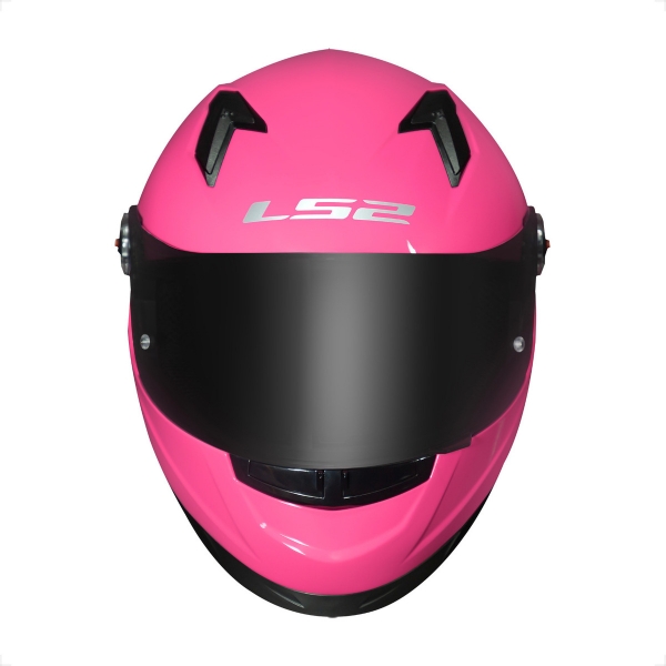 Capacete Moto Feminino Fechado Ls2 Ff358 Classic Monocolor Pink Rosa Penelope C/ Selo Inmetro