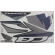 Kit Adesivos Faixa Cb 250 Twister 2019 Prata Jogo Adesivo