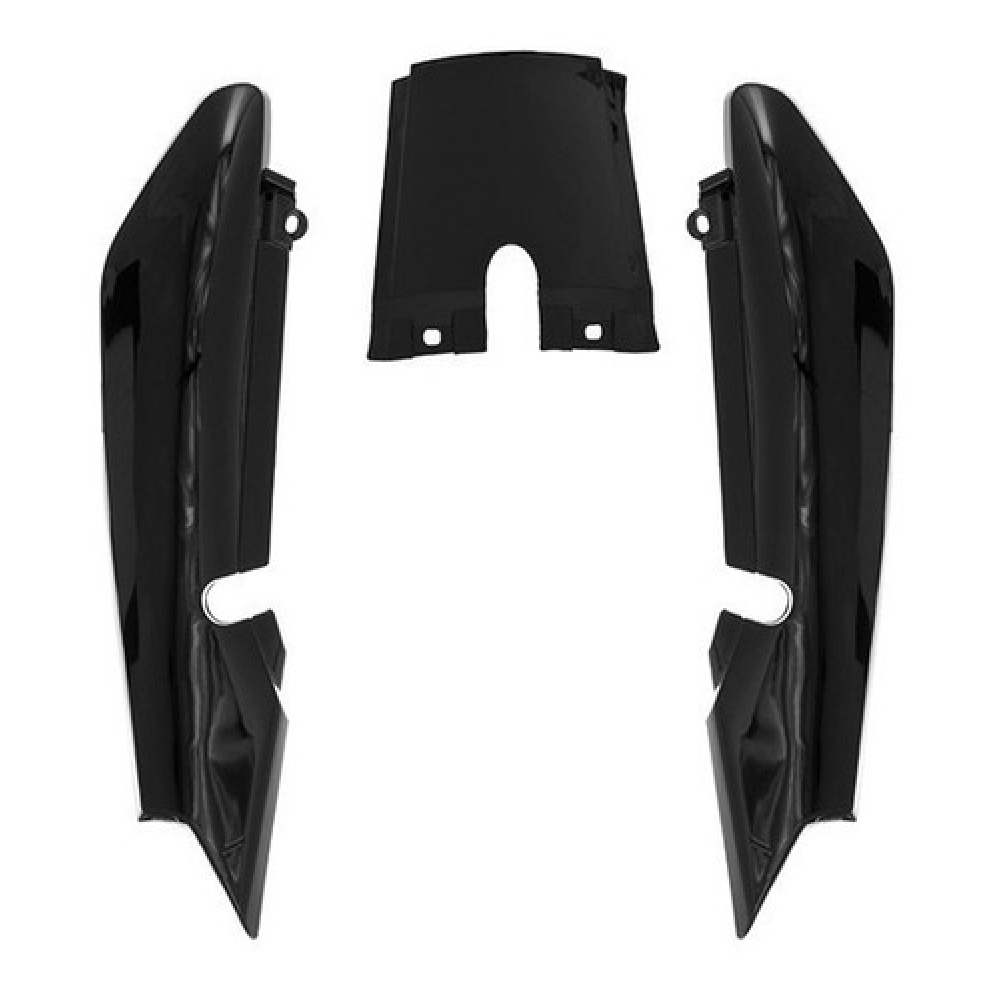 Rabeta Traseira Moto Ybr125 Ybr 125 Preta 2000 2001 2002 2003 2004 2005 2006 2007 2008 Preto Carenagem Mod Original