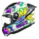 Capacete Moto LS2 FF810 Vigo Space Attack  Branco C/ Spoiler Masculino Feminino Lançamento