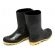 Bota Impermeável Galocha Chuva Para Motoboy Motoqueiro Entregador Botina Borracha Sete Léguas - Preto