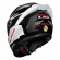 Capacete Moto Fechado LS2 FF358 Classsic S Digital Striker C/ Spoiler Masculino Feminino Lançamento - Branco Preto