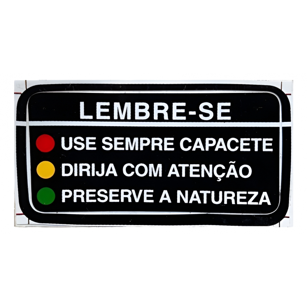Adesivo Precaução Advertência Tanque Cb 500 Cbx 750 Cbr 450 Nx 150 Nx 200 Xr 200 Xlx 250 Xlx 350 Original Honda