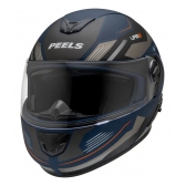 Capacete Moto Robocop Peels Urban U-Rb2 Skyline Azul Escamoteável C/ Oculos Selo Inmetro Lançamento - Azul Grafite Fosco