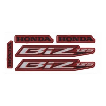 Kit Adesivos Faixa Biz 125 Es Vermelha 2014 Jogo Adesivo