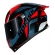 Capacete Moto Norisk Flow Razor Pulse Azul Preto Vermelho C/ Spoiler + Viseira Fumê Extra Lançamento - Preto Vermelho