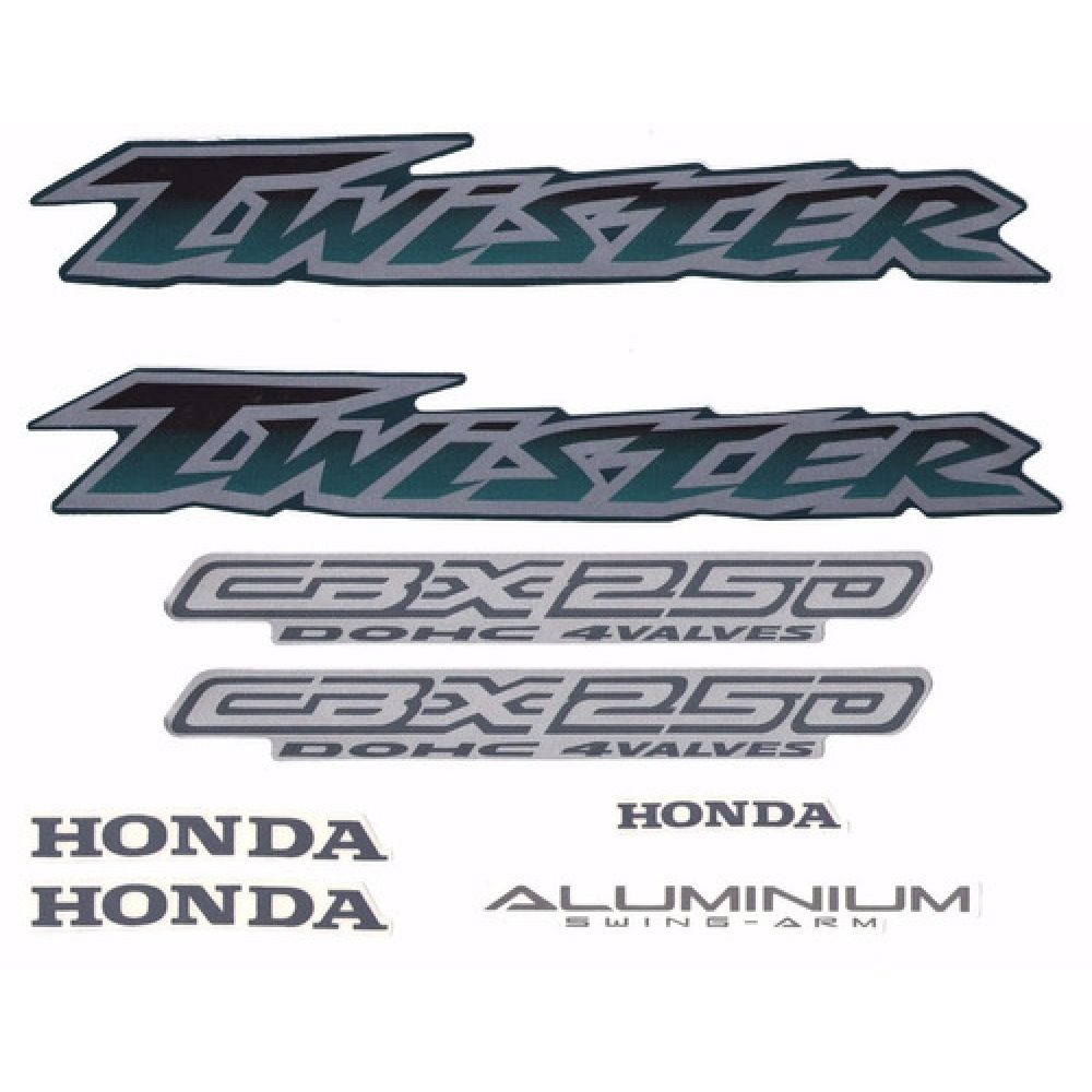 Kit Adesivos Faixa Cbx 250 Twister Verde 2003 Jogo Adesivo