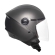 Capacete Moto Aberto Joy 23 By Taurus Custom Cinza Revestido Couro C/ Selo Inmetro
