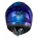 Capacete Moto Norisk Flow Monocolor Azul Camaleão C/ Aerofolio + Viseira Extra Feminino Masculino