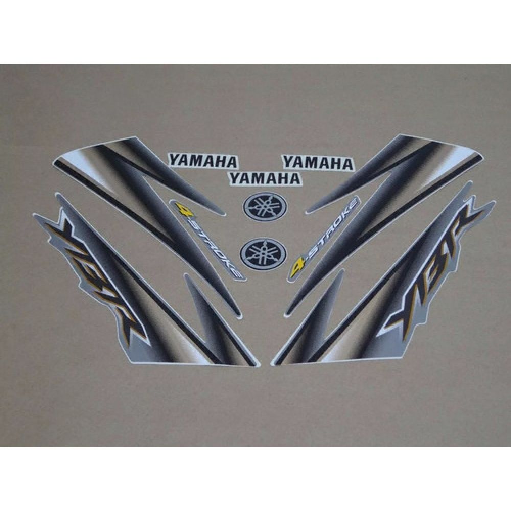 Kit Adesivos Faixa Ybr 125 Prata Cinza 2005 Jogo Adesivo