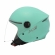 Capacete Moto Aberto Joy 23 San Marino By Taurus Custom Vintage Verde Jade C/ Acabamento Couro