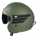Capacete Moto Aberto Ls2 Of599 Spitfire Custom Vintage Retro Harley C/ Óculos e Selo Inmetro Masculino Feminino - Verde Militar Fosco