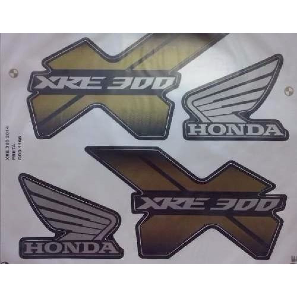 Kit Adesivo Faixa Honda Xre 300 Preta 2014 ( Jogo Adesivos )